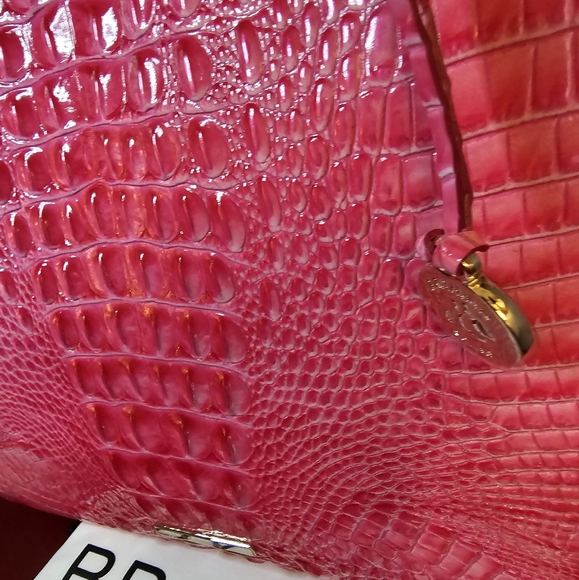 Brahmin Pink Cosmo Melbourne April Tote & Veronica Wallet NWT - Picture 3 of 16